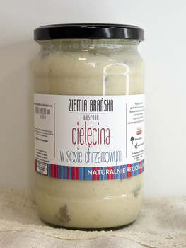 Cielęcina w sosie chrzanowym 700 ml - ZIEMIA BRAŃSKA