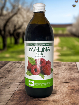 Sok naturalny Malina - 500 ml
