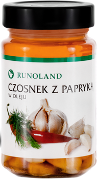 Czosnek z papryką w oleju  210 g - Runoland