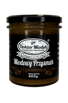 Miodowy Przysmak z cynamonem 400 g - Doktor Miodek