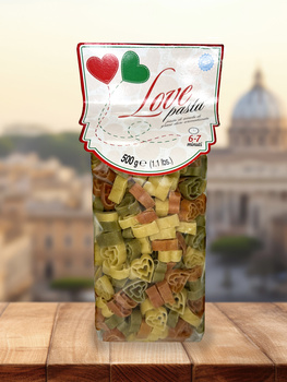 Makaron Love pasta 500 g serduszka smakowe - CaraNonna