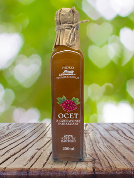 Ocet z czerwonej porzeczki 250 ml - Pasieka Podlaska Tradycja