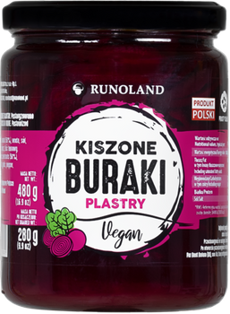 Kiszone buraki plastry 540 ml - Runoland