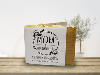 Mydło Nagietkowa Pomarańcza - Mydła z Podlaskich Ziół ręcznie robione