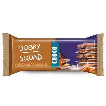 Baton CHOCO salty caramel słodki karmel 50 g - Dobry Squad