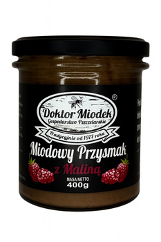 Miodowy Przysmak z maliną 400 g - Doktor Miodek