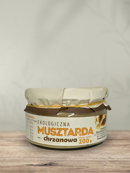Musztarda chrzanowa EKO 200 g - Dary Natury