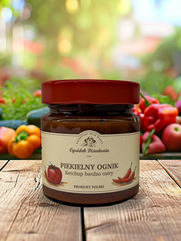 Piekielny ognik - Ketchup bardzo ostry -  Ogródek Dziadunia
