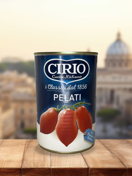 Pomidory w puszce bez skórki Pelati 400 g Cirio