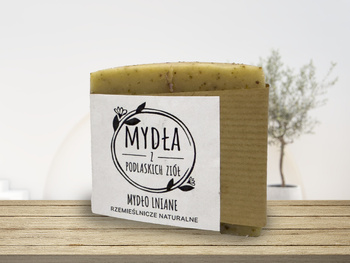 Mydło lniane - Mydła z Podlaskich Ziół ręcznie robione