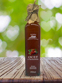 Ocet z truskawek 250 ml - Pasieka Podlaska Tradycja