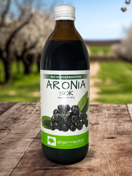 Sok naturalny Aronia - 500 ml - Altermedica