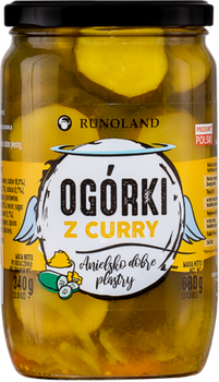 Ogórki z curry w plastrach 720 ml - Runoland