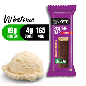 Baton KETO PROTEIN waniliowy 40 g - Dobry Squad