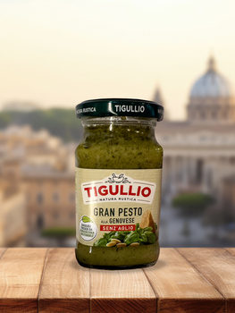 Pesto bazyliowe bez czosnku z oliwą extra virgin 190 g - Tigullio