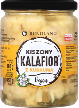 Kiszony kalafior z kurkumą 540 ml - Runoland