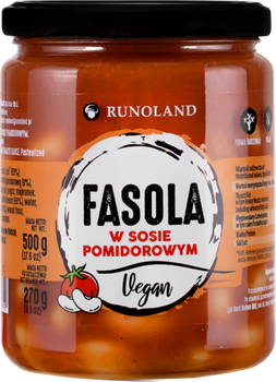 Fasola w sosie pomidorowym 540 ml - Runoland