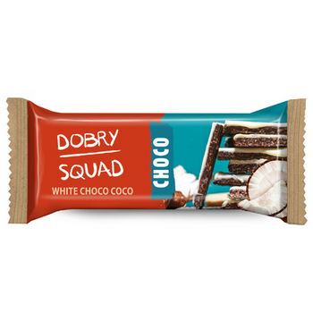 Baton Choco white coco kokos 50 g - Dobry Squad