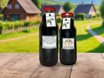 Sok z czarnej porzeczki bez cukru - 300 ml - Podlaski Słoik