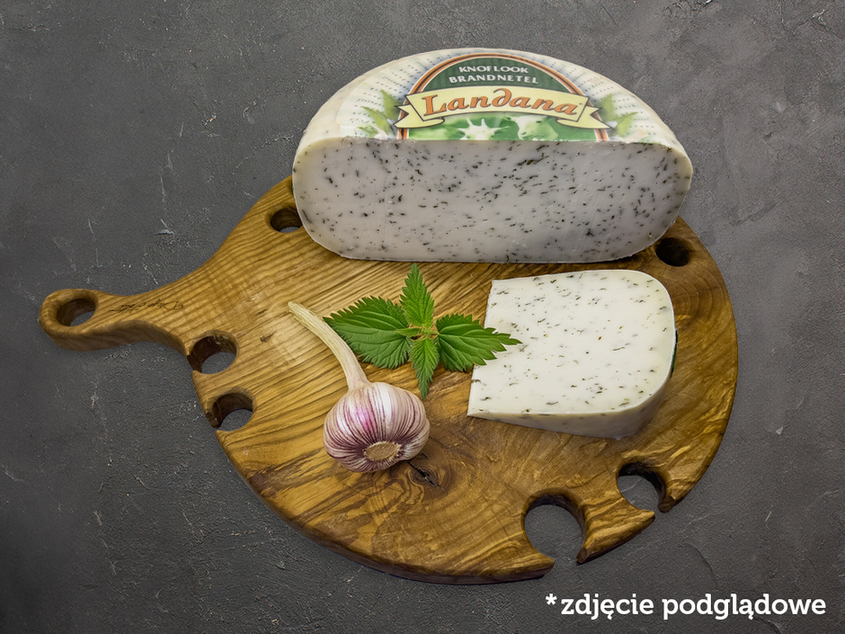 Ser kozi z pokrzywą i czosnkiem holenderski oryginalny - ok. 160 g