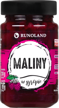 Maliny w syropie 230 g - Runoland