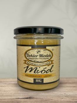 Miód wielokwiatowy łąkowy 400 g - Doktor Miodek