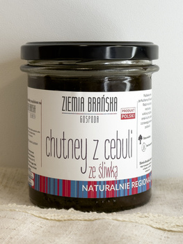 Chutney z czerwonej cebuli 350 ml - ZIEMIA BRAŃSKA