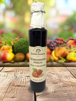 Truskawkowa Poezja - Syrop z truskawek 315 g - Ogródek Dziadunia