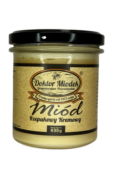 Miód rzepakowy kremowy 400 g - Doktor Miodek