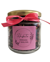 Herbata Różana z Maliną w słoiczku - Kraina Słodkości