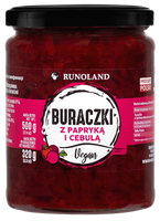 Buraczki z papryką i cebulą wiórki 540 ml - Runoland