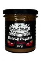Miodowy Przysmak z maliną 400 g - Doktor Miodek