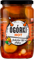 Ogórki HOT Piekielnie Ostre Plastry 720 ml - Runoland