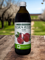 Sok naturalny Dzika róża z witaminą C - 500 ml