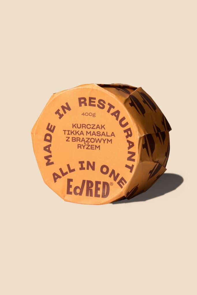 Kurczak tikka masala z brązowym ryżem 400 g - Ed Red
