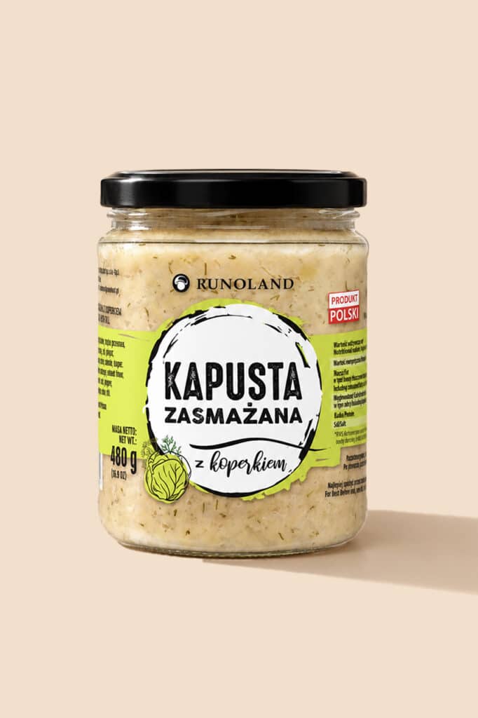 Kapusta zasmażana z koperkiem 480 g - Runoland