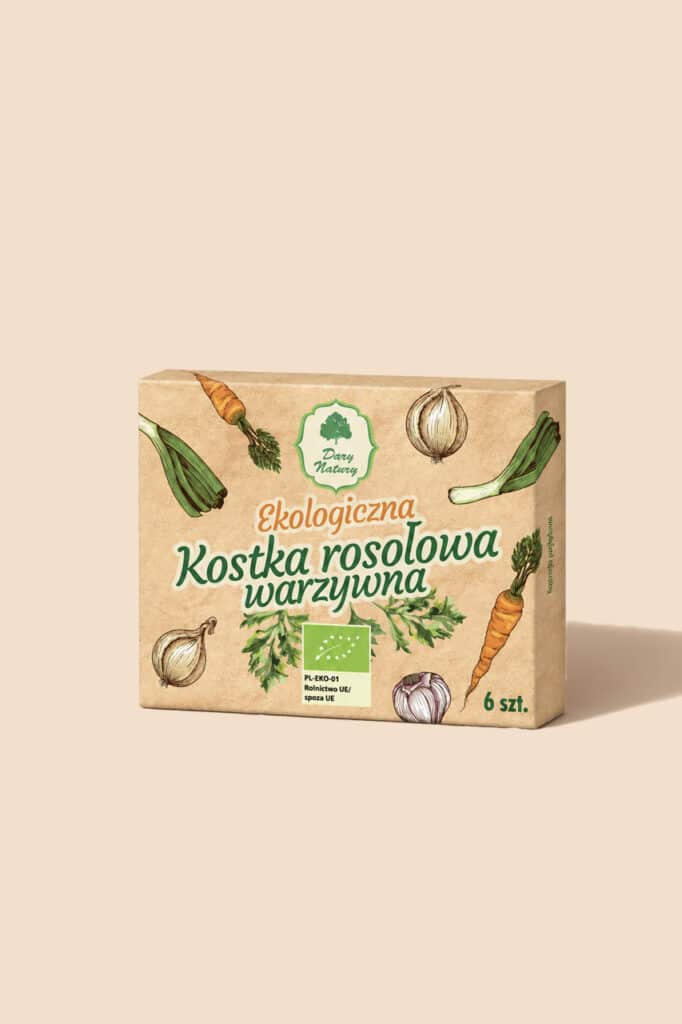 Kostka rosołowa warzywna EKO 60 g - Dary Natury