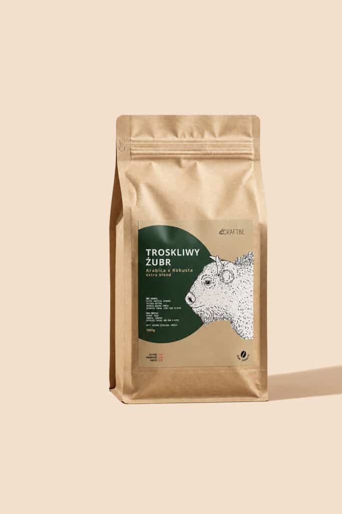 Kawa Troskliwy Żubr 250 g - CraftBE