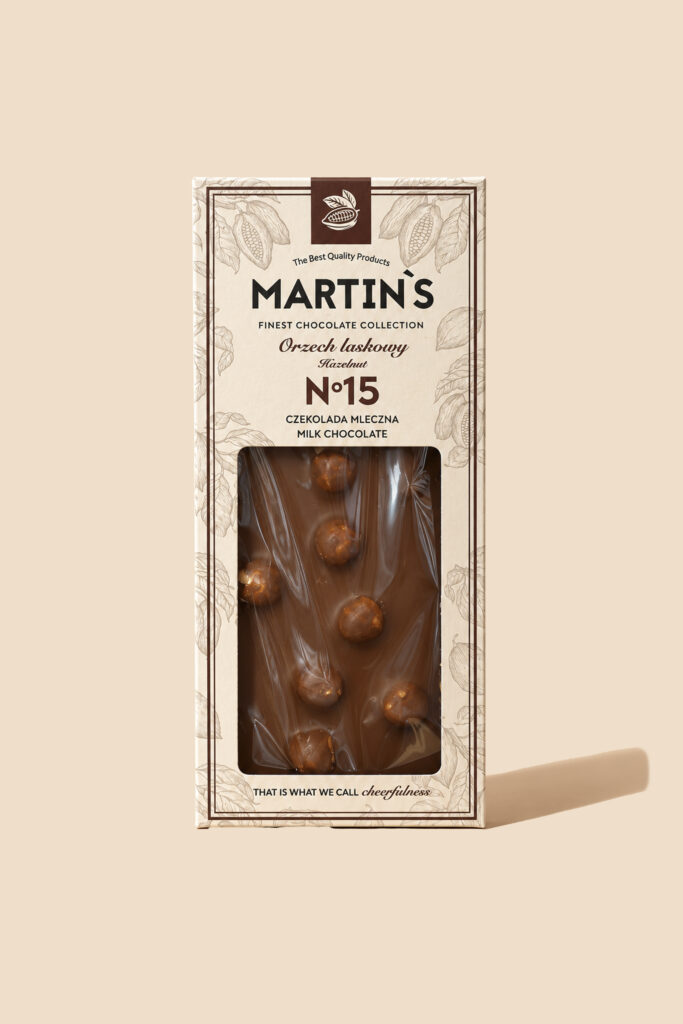 Czekolada deserowa Mleczna z Orzechami No15 85 g - Martin's