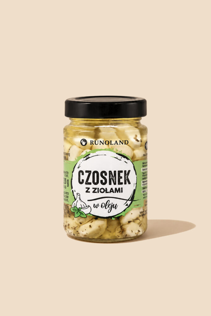 Czosnek z ziołami w oleju 210 g - Runoland