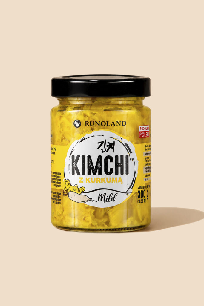 Kimchi MILD vegan z kurkumą 300 g - Runoland