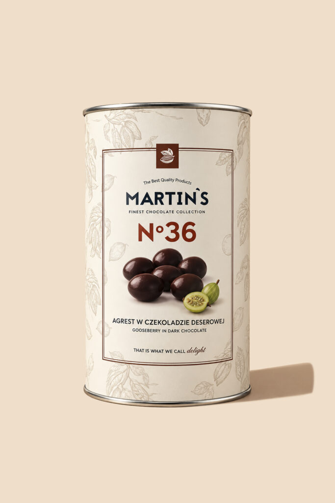 Tuba - Agrest w czekoladzie deserowej No36 150 g - Martin's