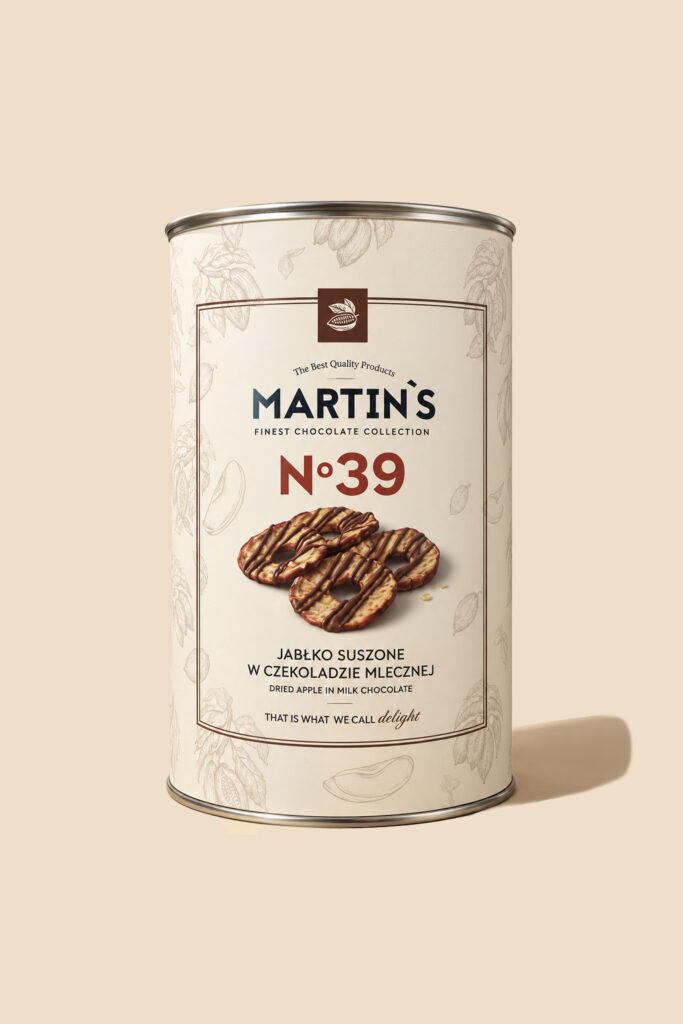Tuba - Suszone Jabłko w czekoladzie mlecznej No39 50 g - Martin's