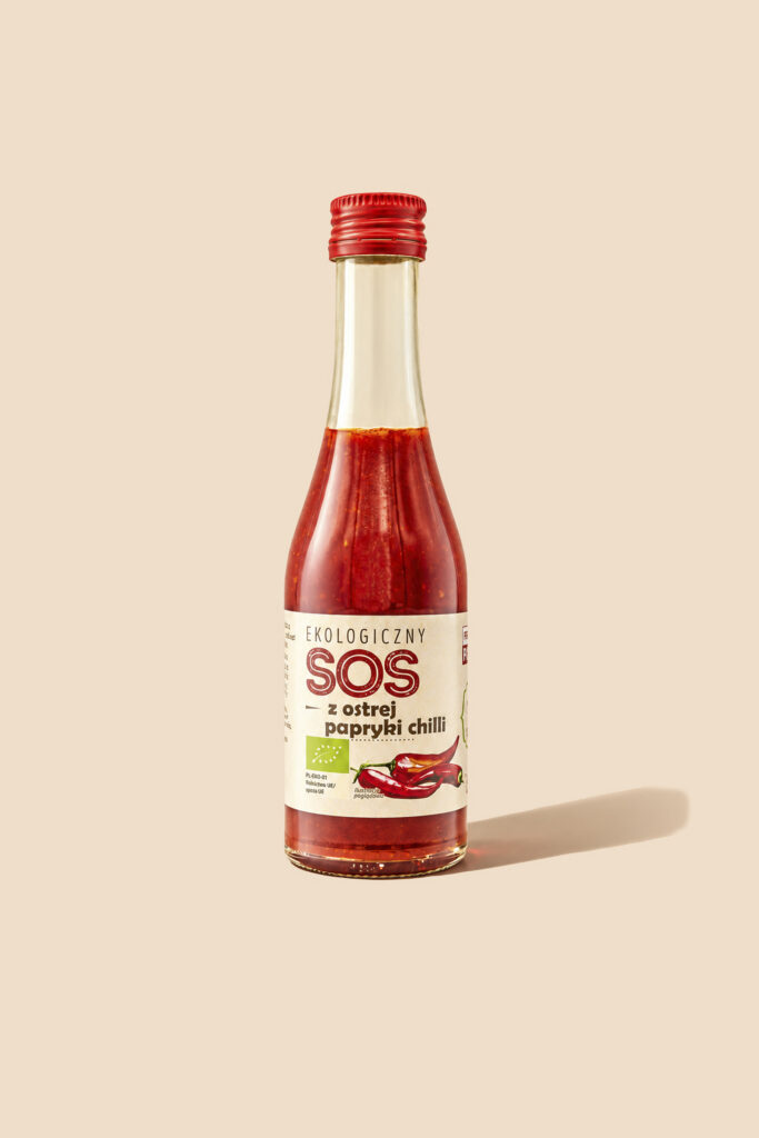 Ekologiczny sos z ostrej papryki CHILI 220 g - Dary Natury